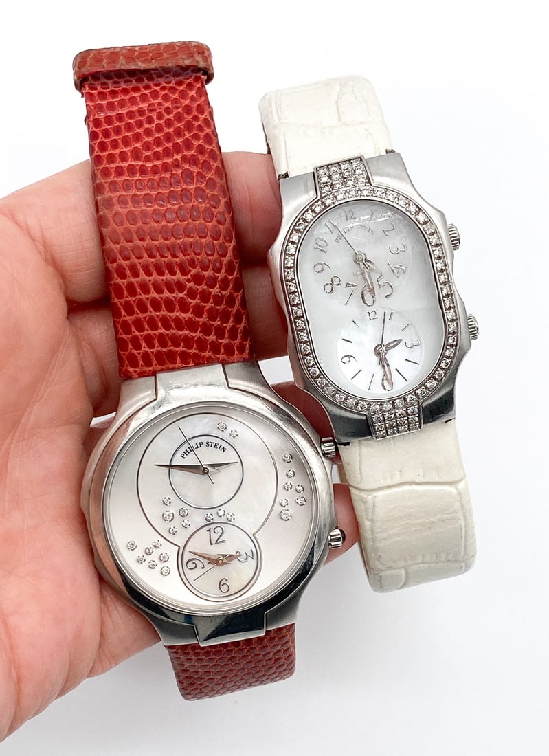 Two Phillip Stein Dual Time Zone Watches (1 of 4)