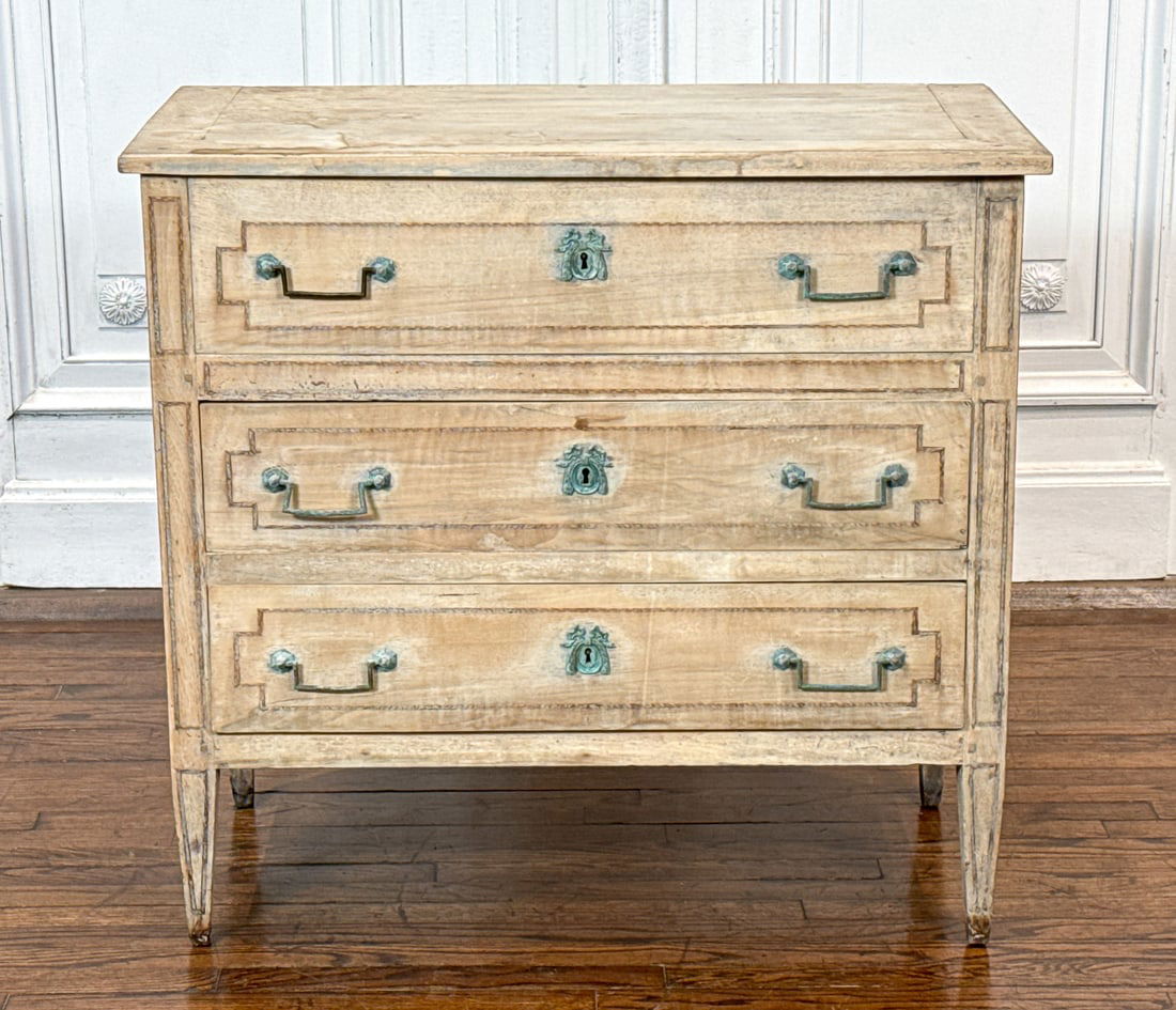 Antique Italian Bleached Walnut Commode (1 of 11)