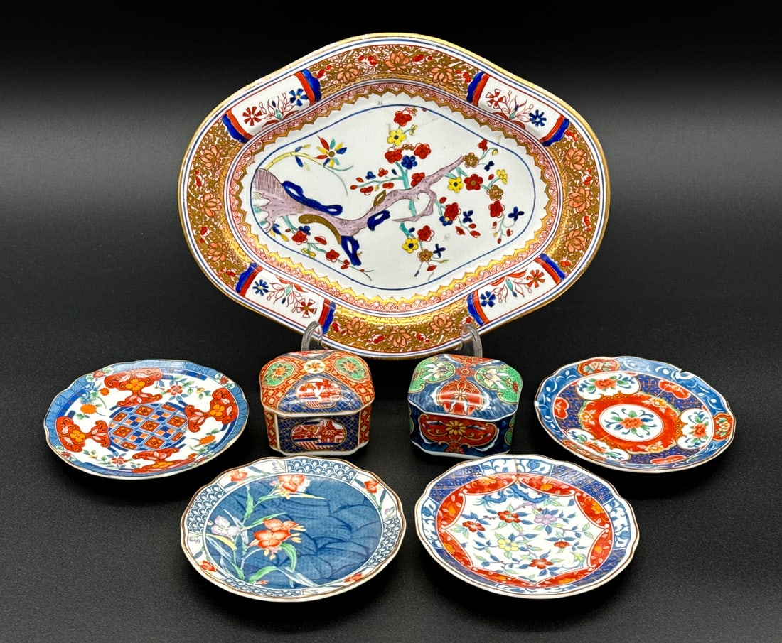 Seven Small Imari Porcelain Items 6 Takahashi (1 of 7)