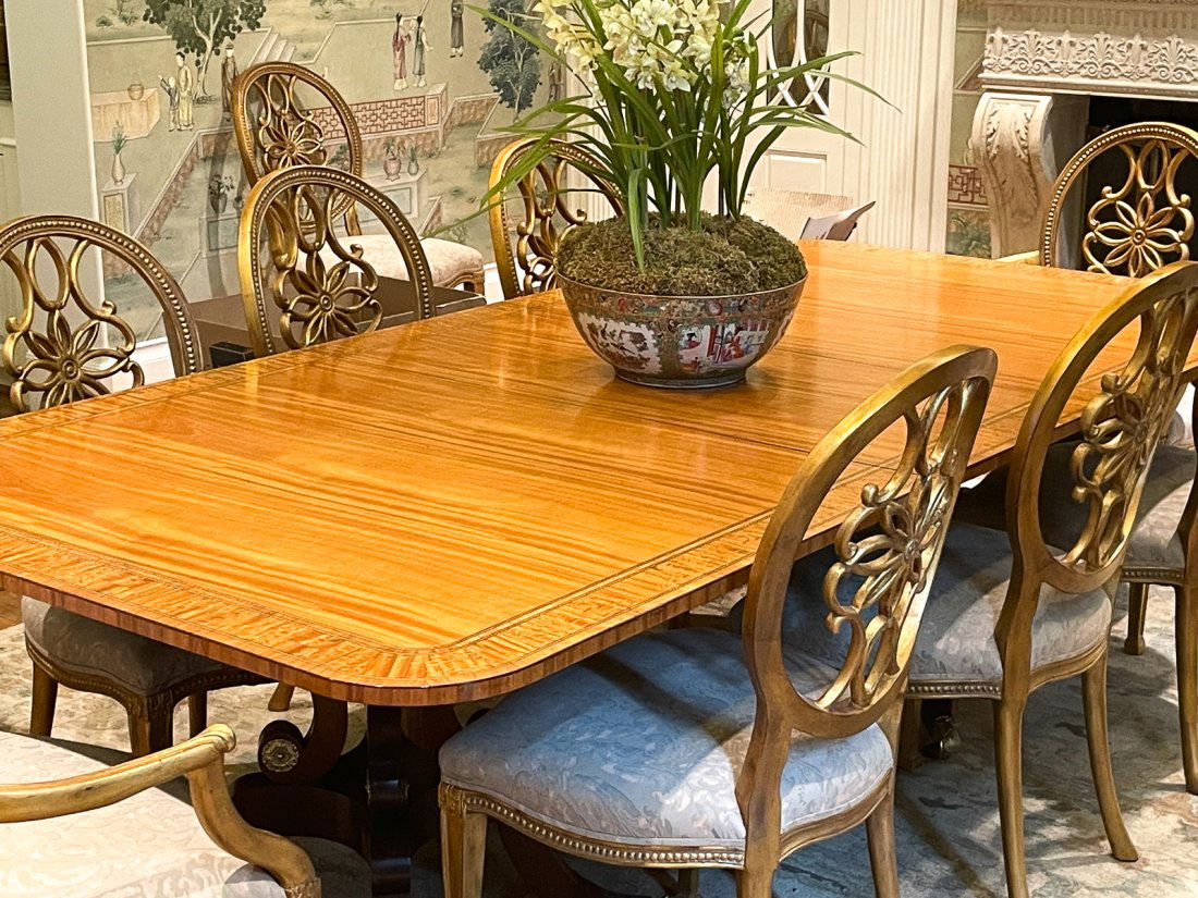 Regency Style Mahogany Dining Table (1 of 4)