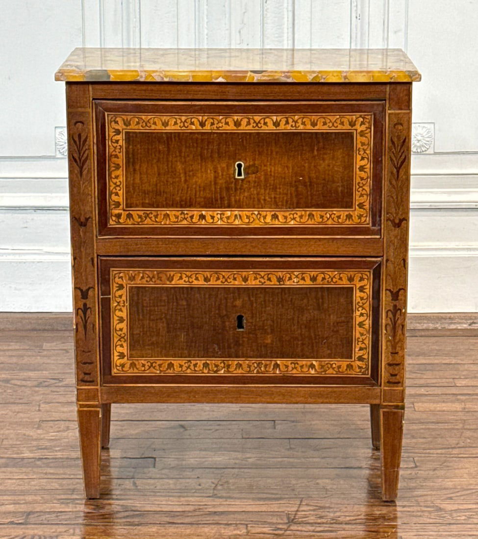 Small Italian Neoclassical Inlaid Commode (1 of 9)