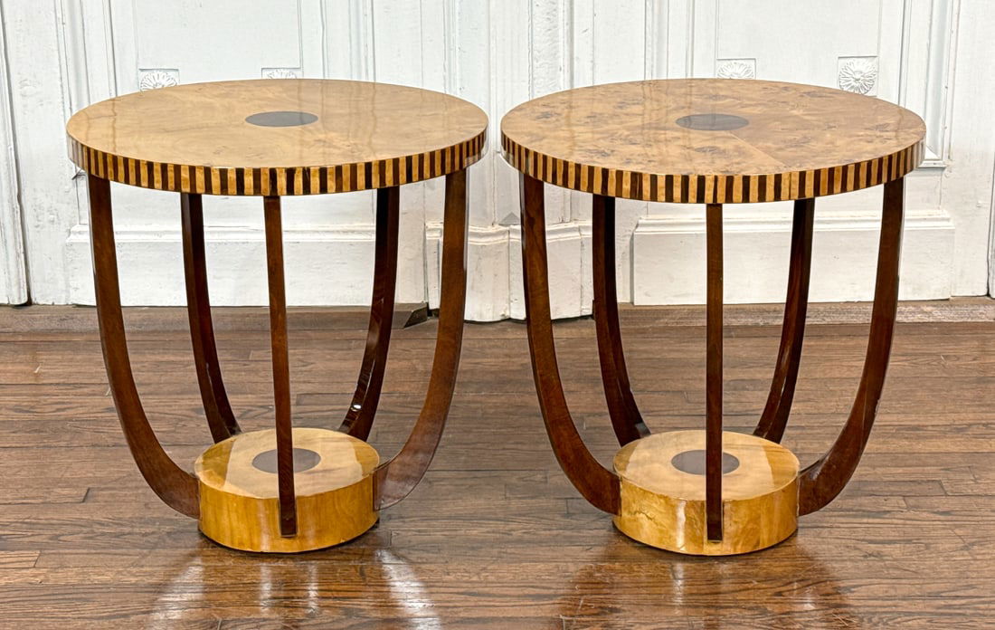Pair Of Art Deco Style Side Tables (1 of 7)
