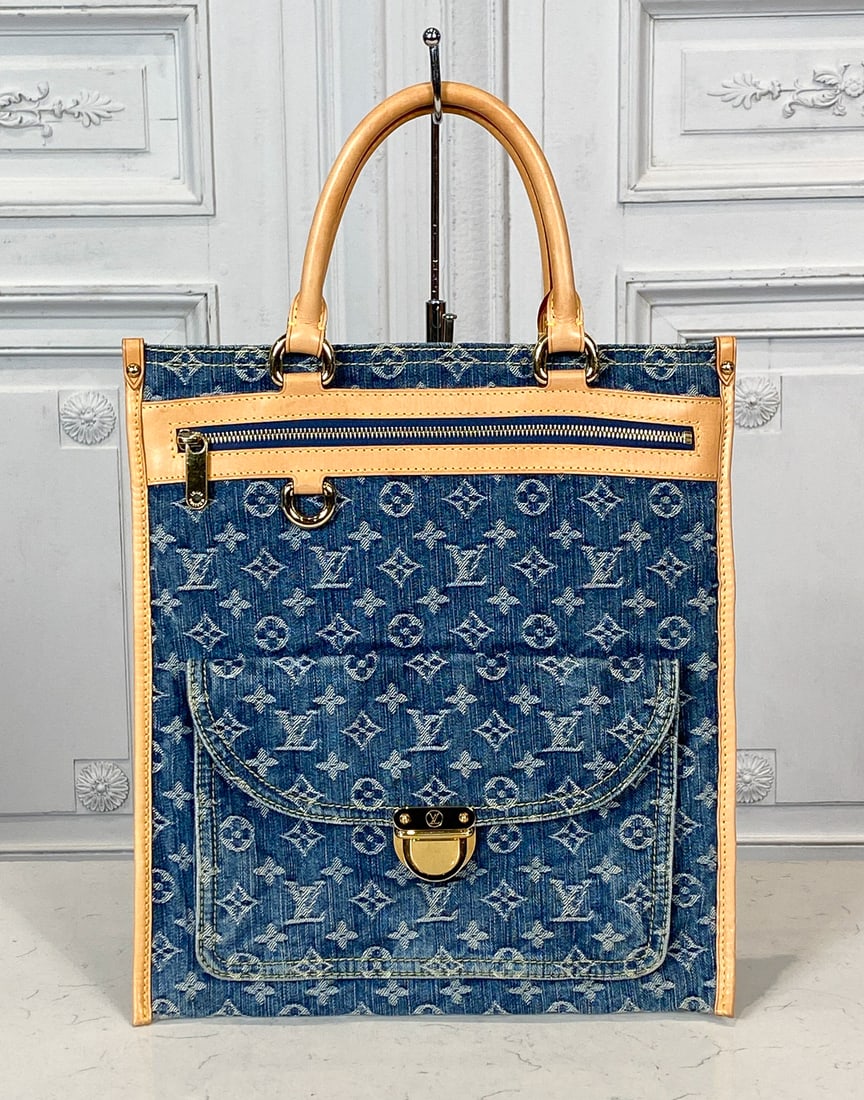 Louis Vuitton Denim Document Bag (1 of 2)