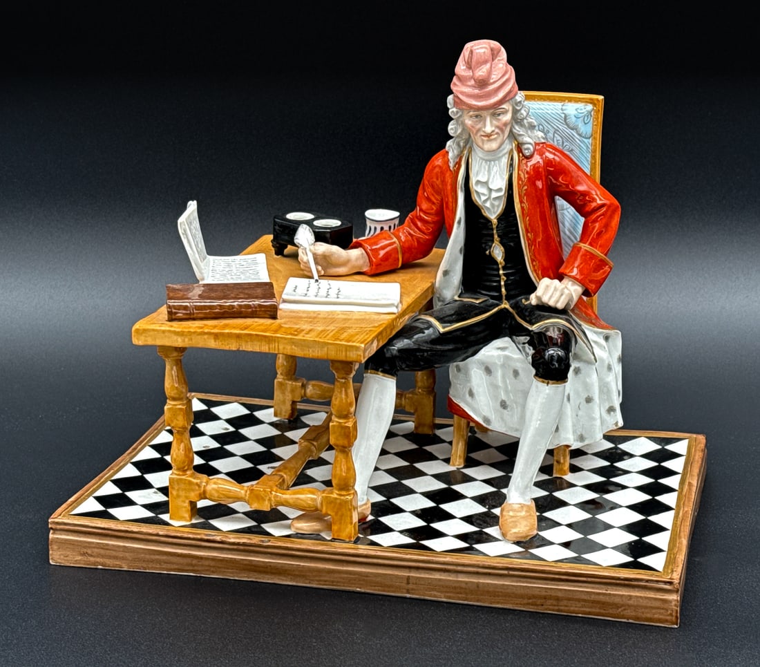 Rare Dresden Porcelain Voltaire Figure (1 of 10)