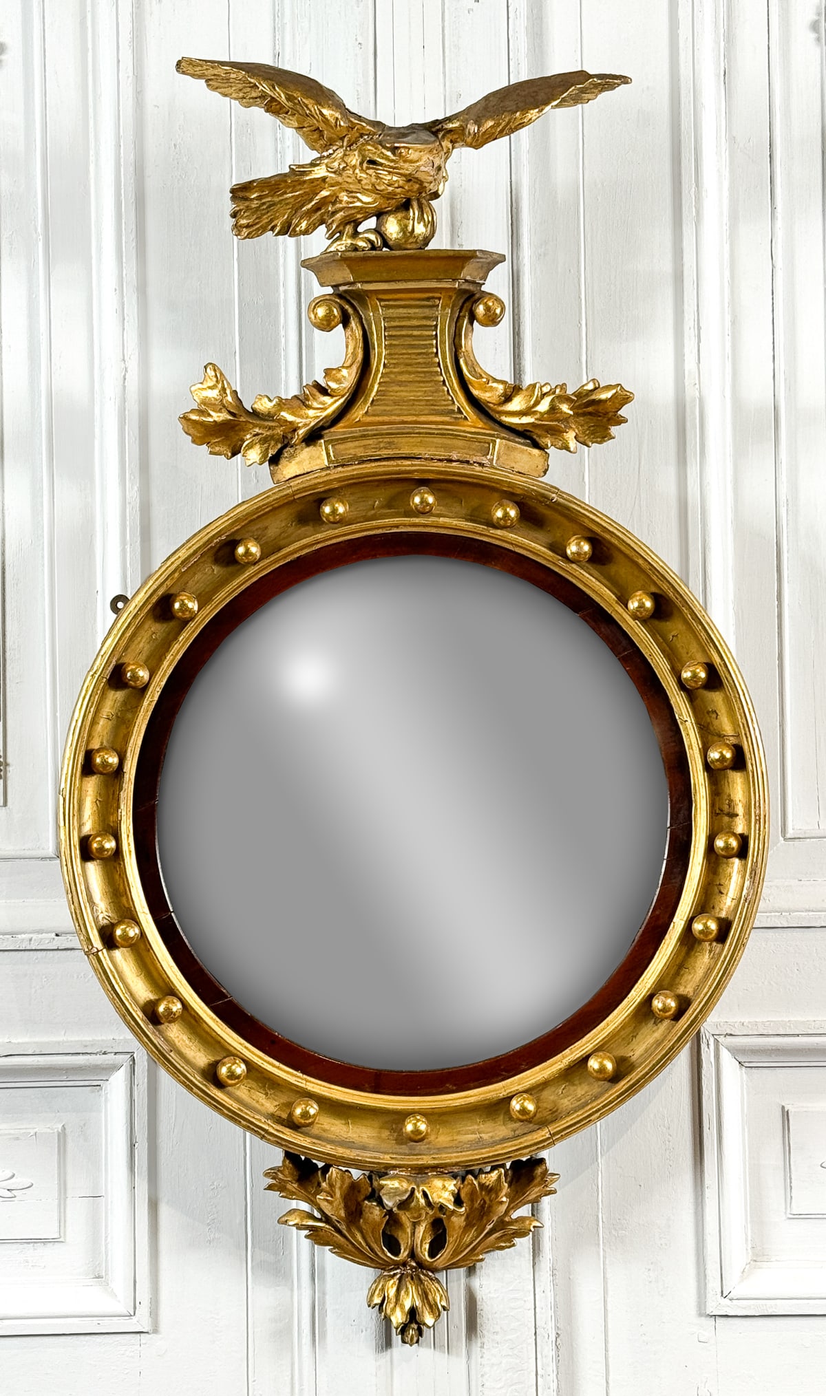 Antique Federal Style Bullseye Mirror (1 of 4)