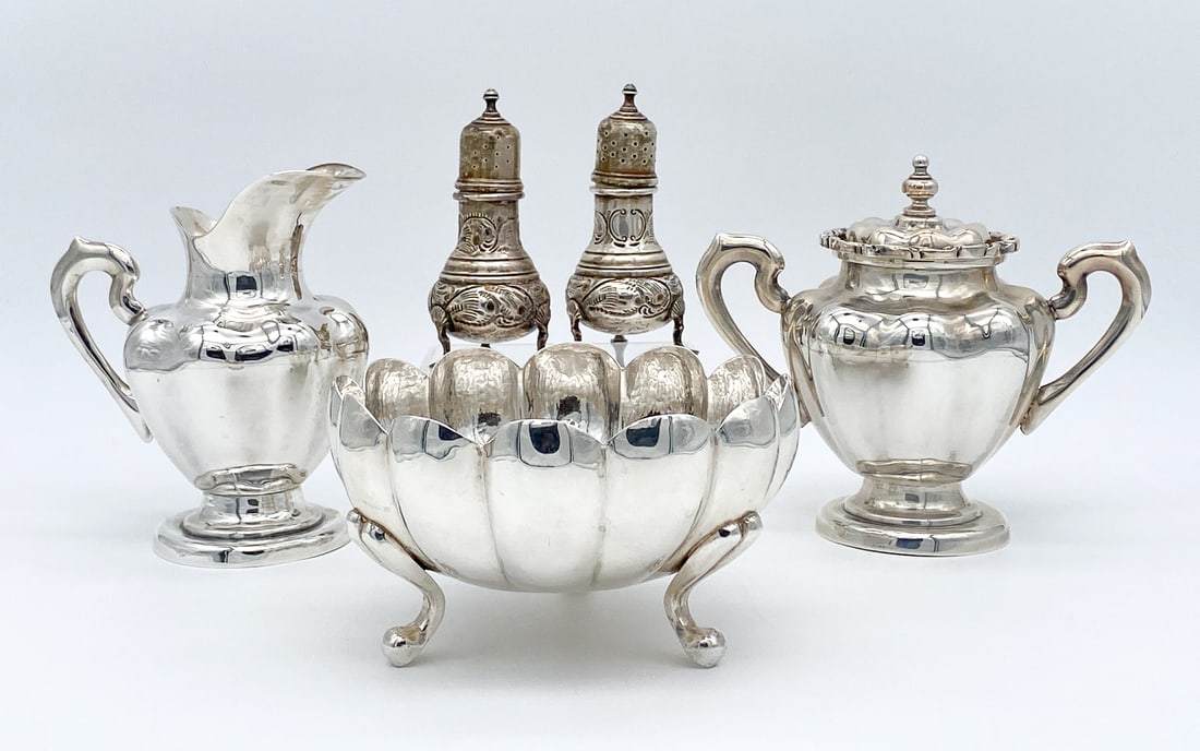 Mexican Sterling Silver Table Group (1 of 3)