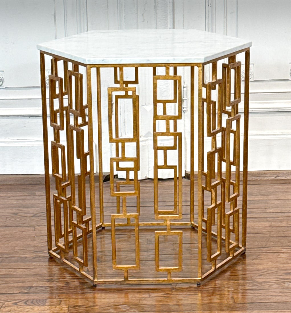Italian Marble And Gilt Metal Side Table (1 of 6)