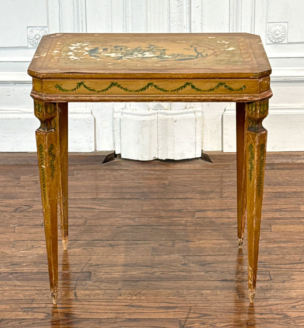 Italian Neoclassical Painted Side Table (1 of 7)