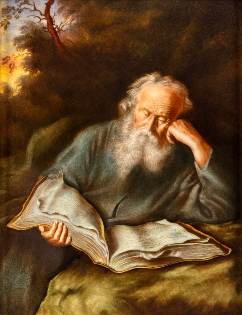 Rosenthal Porcelain Plaque Of The Hermit (1 of 4)