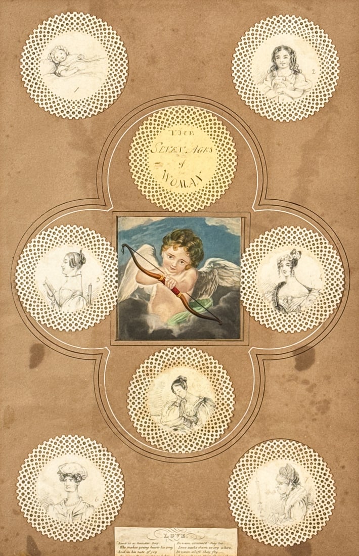 English Watercolor And Ink Portraits (1 of 6)