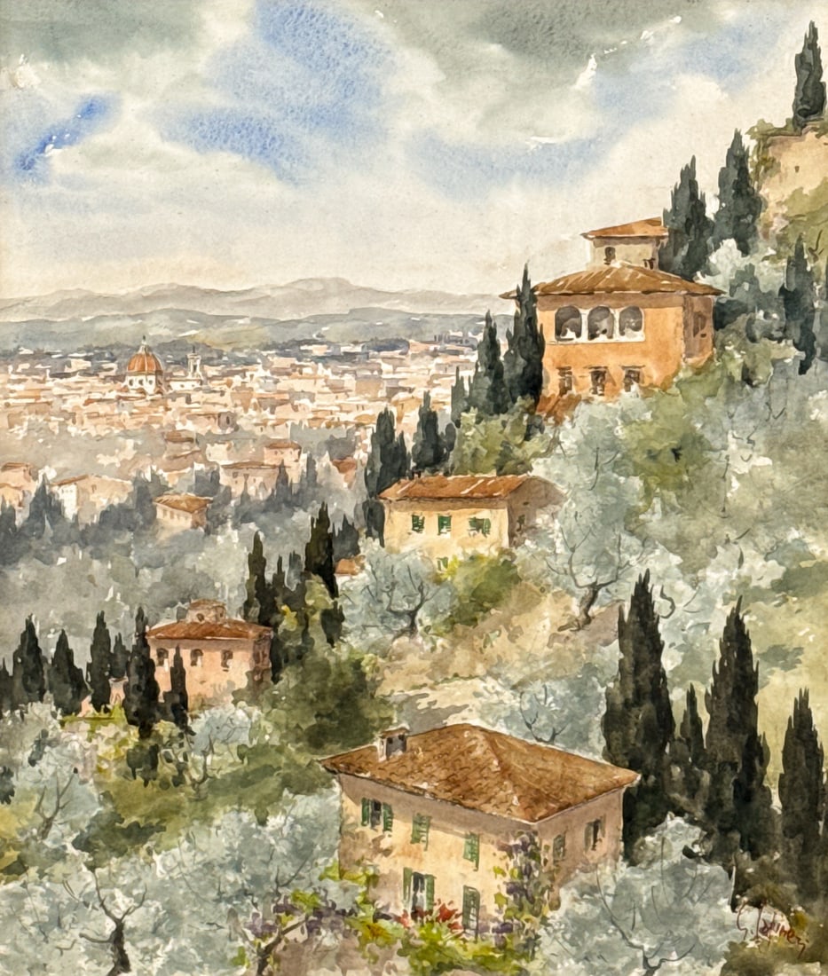 View Of Florence Watercolor (1 of 4)