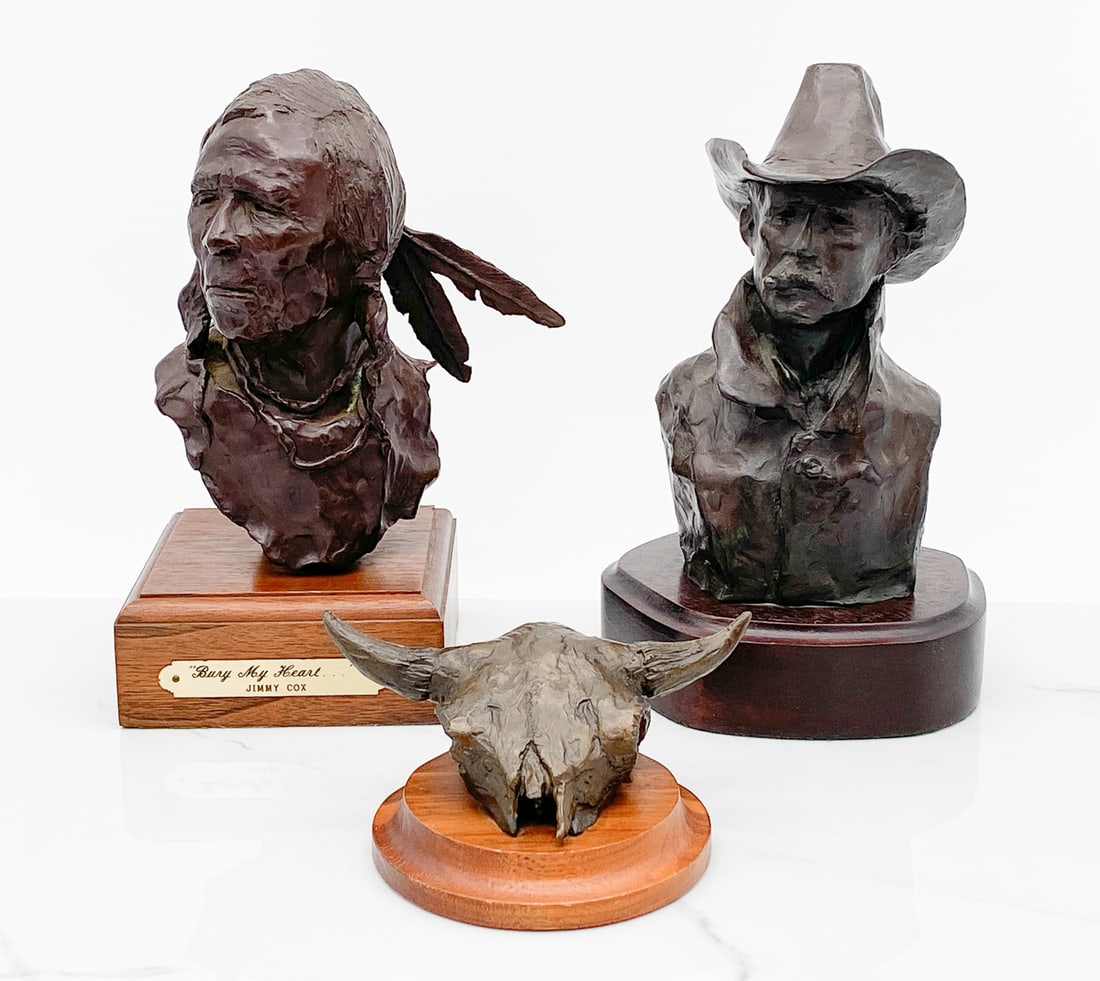 Three Western Bronze Sculptures (1 of 7)