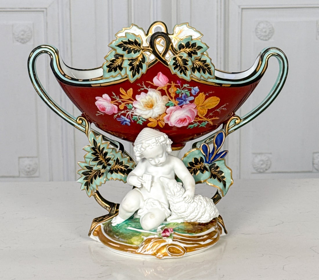 Old Paris Porcelain Compote (1 of 6)