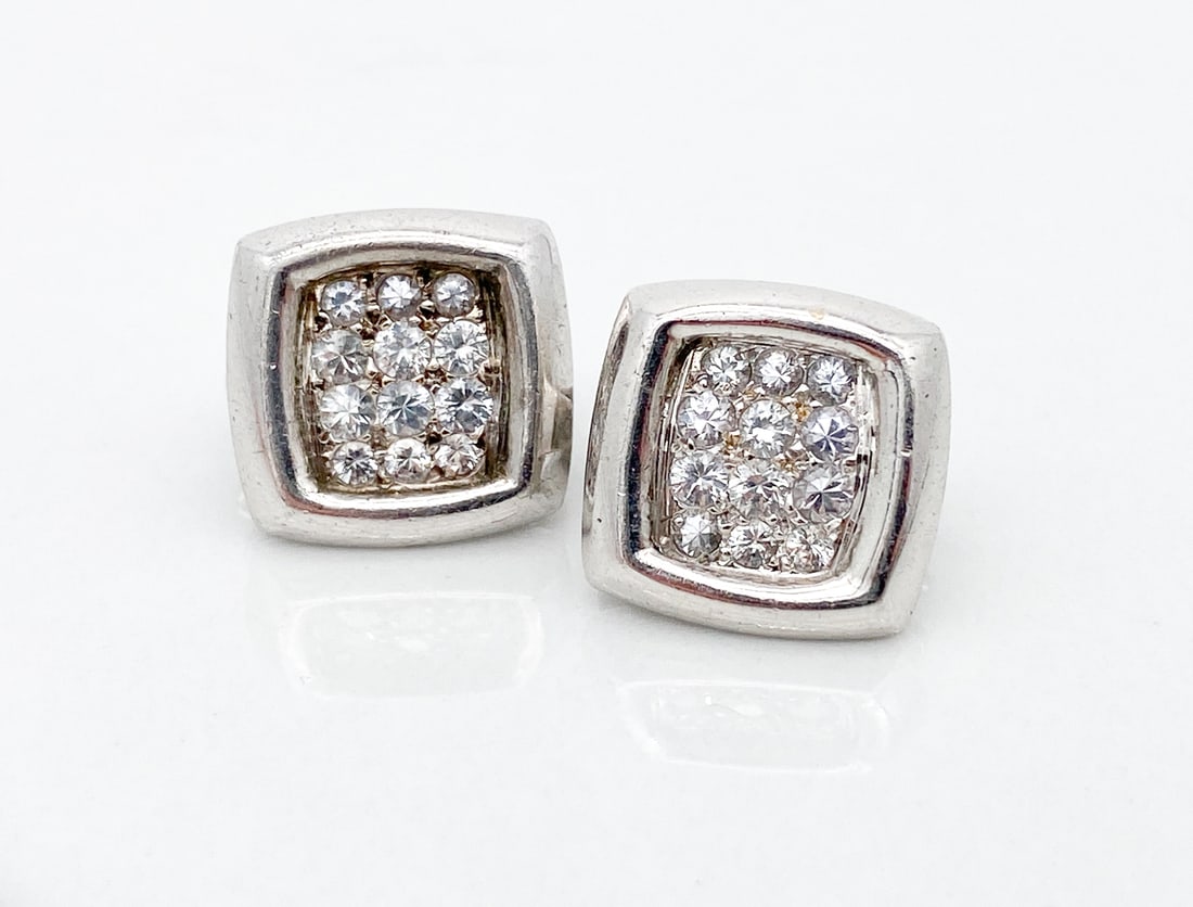 Hermes Sterling Silver Earrings (1 of 2)