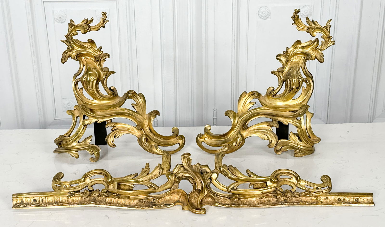 Louis XV Style Gilt Bronze Chenet Fender (1 of 7)