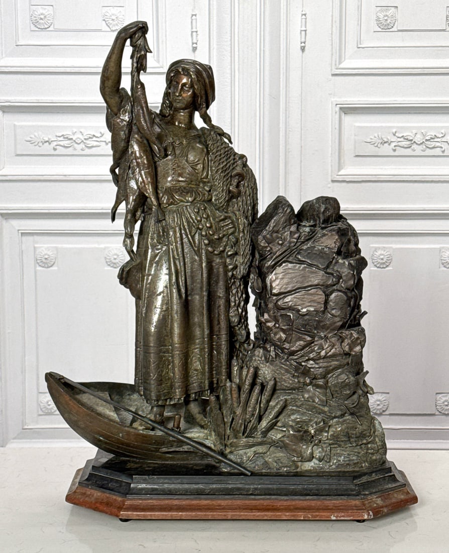 Large French Fisherman's Wife Bronze (1 of 6)