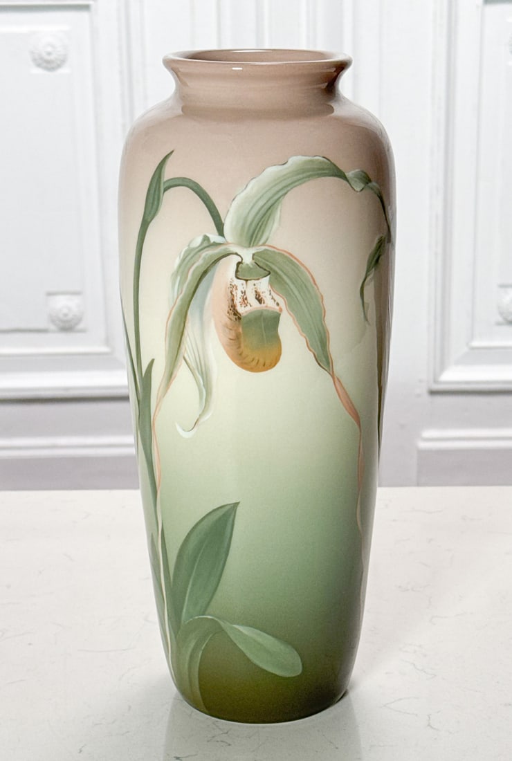 Large Carl Schmidt Rookwood Pottery Orchid Vase (1 of 7)