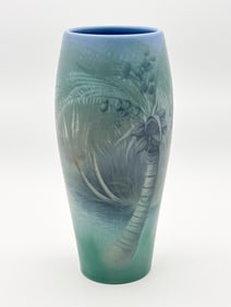 Carl Schmidt Rookwood Pottery Scenic Palm Vase