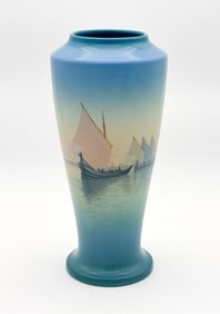 Carl Schmidt Rookwood Pottery Scenic Vase
