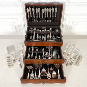 Wallace Grande Baroque Sterling Silver Flatware, 191 Pcs. (1 of 6)