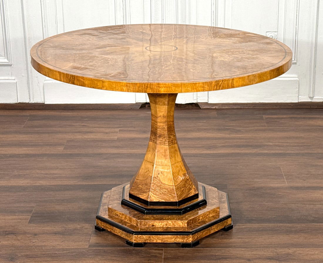 Biedermeier Style Blondewood Center Table (1 of 7)