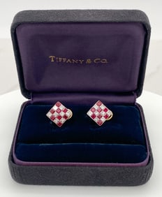Tiffany & Co. Ruby And Diamond Earrings, 18k