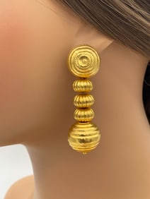 Lalaounis 22k Yellow Gold Convertible Earrings