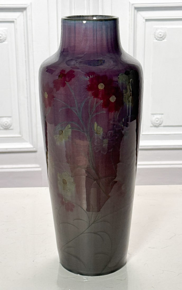 Large Kataro Shirayamadani Rookwood Pottery Vase (1 of 10)