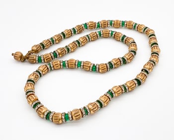 Rare Chanel Gripoix Mughal Style Necklace