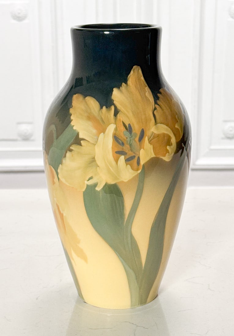 Sara Sax Rookwood Pottery Parrot Tulip Vase (1 of 7)
