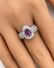 GIA Sapphire And Diamond Ring, Platinum