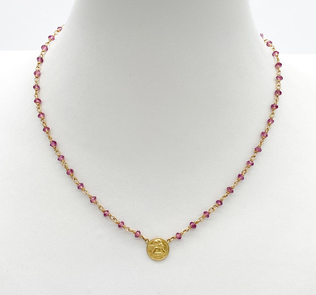 Temple St. Clair 18k Yellow Gold Angels Necklace (1 of 3)