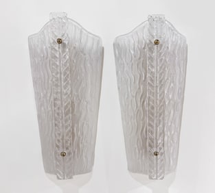 Pair Murano Glass Sconces