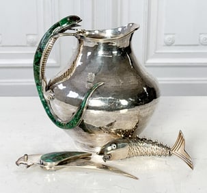 Three Castillo Silverplate Table & Desk Items