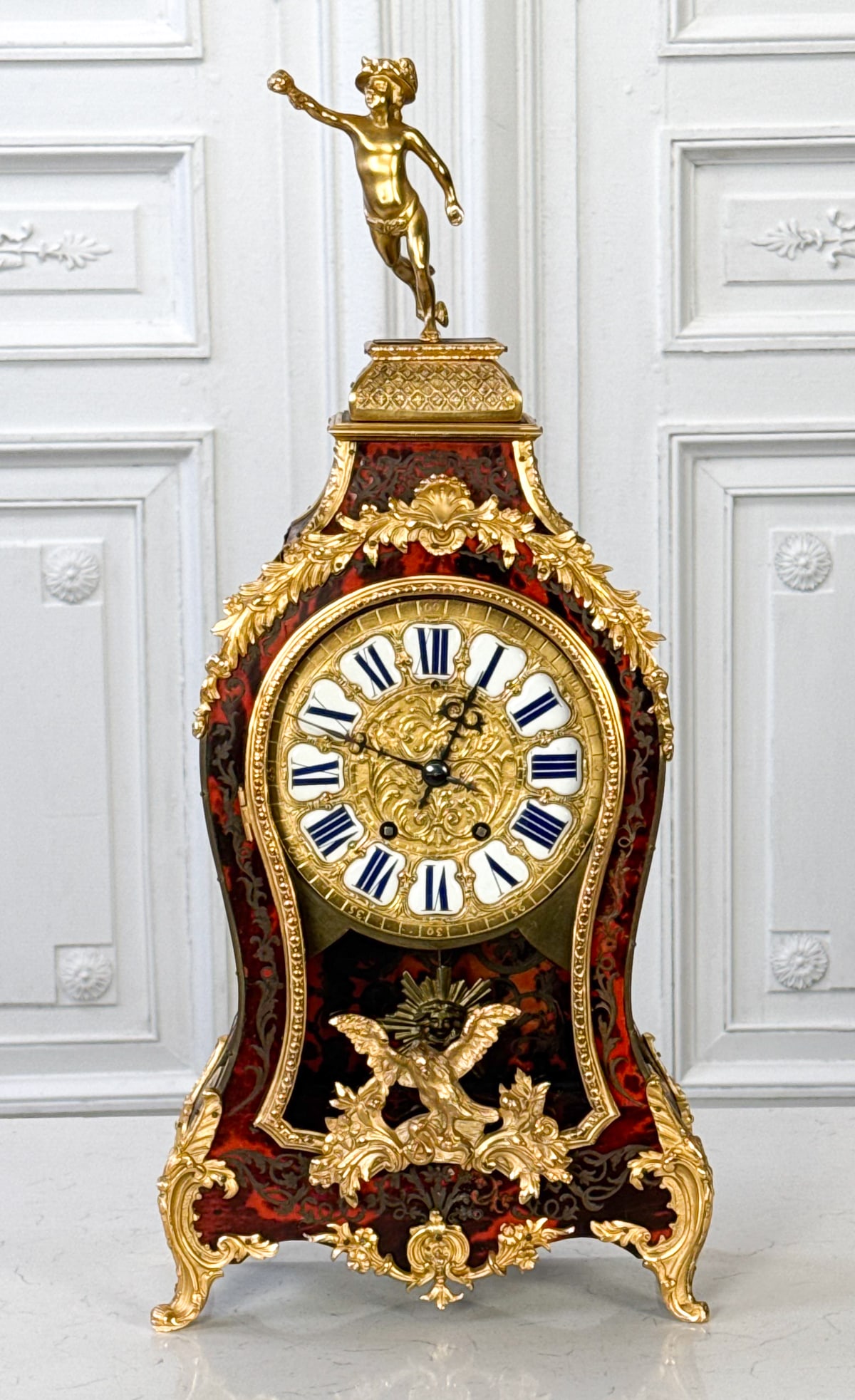 French Boulle Mantle Clock (1 of 7)