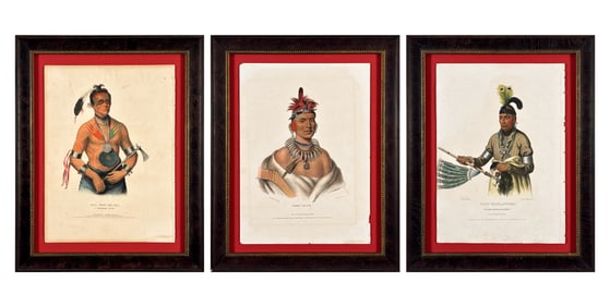 Three McKenney & Hall Lithographs