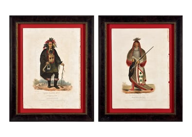 Two McKenney & Hall Biddle Lithographs