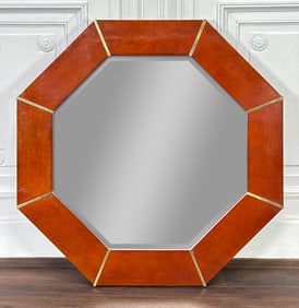 Large Italian Fruitwood Mirror