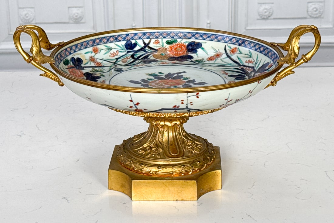 Gilt Bronze & Imari Compote Centerpiece (1 of 6)