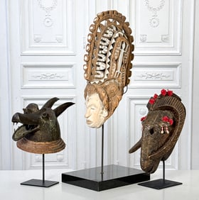 Three African Ethnographic Masks