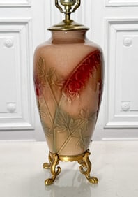 Rookwood Pottery Flower Vase Lamp Base