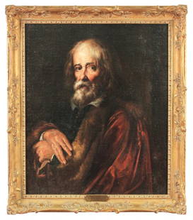 Luca Giordano (1632-1705), Portrait: From The Ches Cesario Collection, 36h X 32 W (attribution) From Don Davis Collection; purchased in 1970's for $120,000, per Mr.Davis