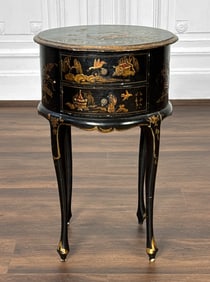 Antique French Chinoiserie Side Table