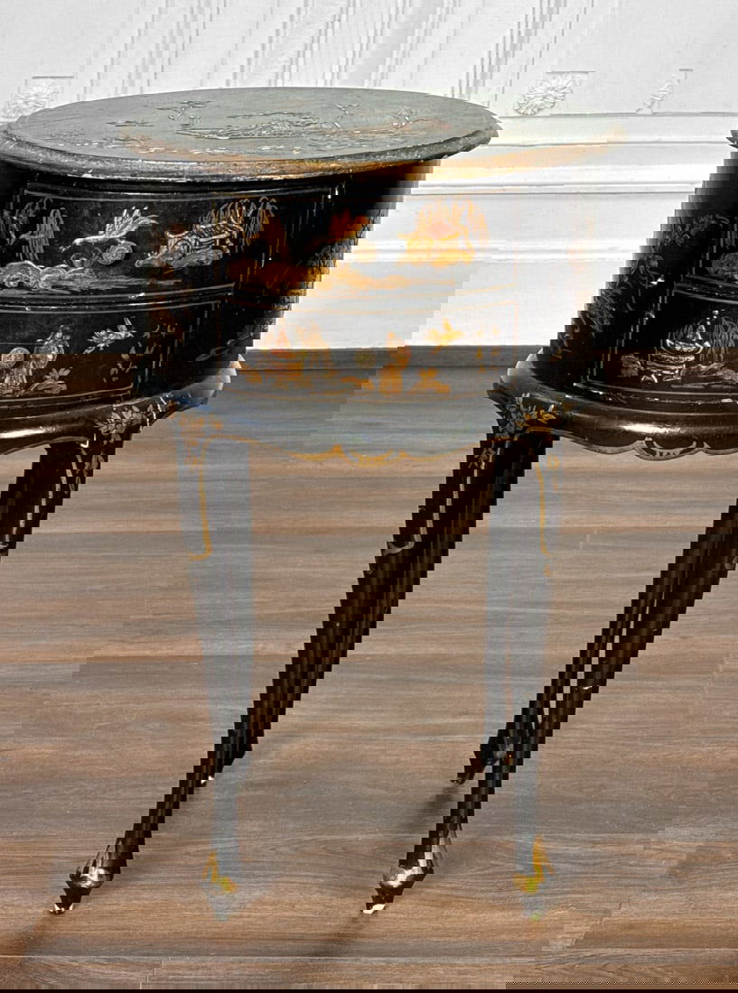 Antique French Chinoiserie Side Table (1 of 7)