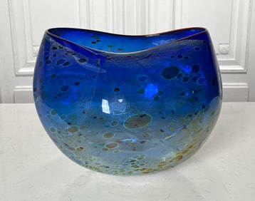 Dale Chihuly, American, B.1941, Ultramarine Basket