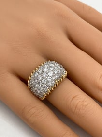 Tiffany & Co. Schlumberger Stitches 18k YG Ring