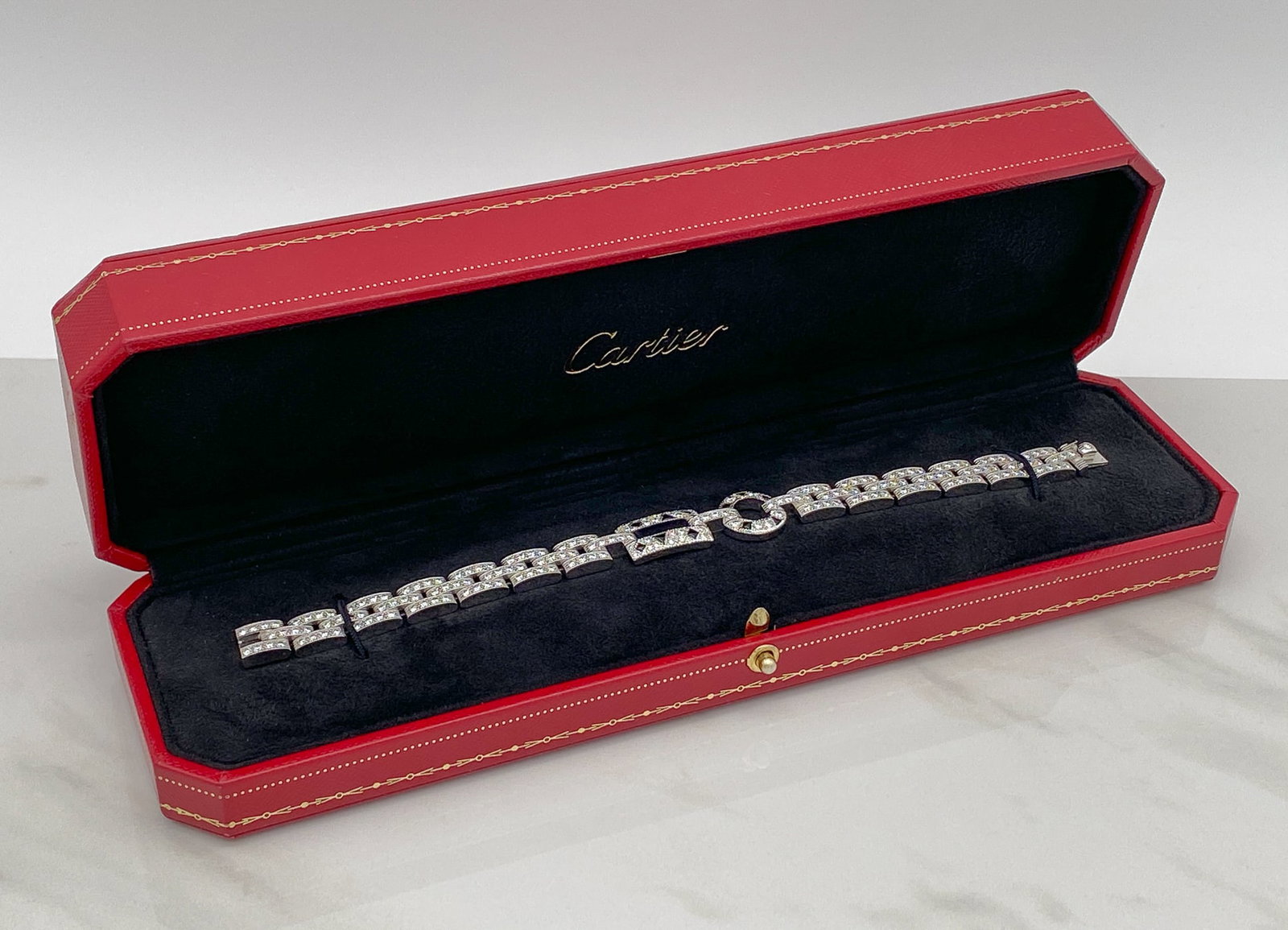 Cartier Panthere Diamond & Onyx Bracelet 18kt (1 of 5)