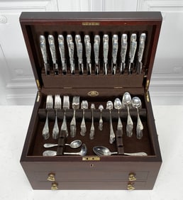 Tiffany & Co. Audubon Sterling Silver Flatware, Service For 12