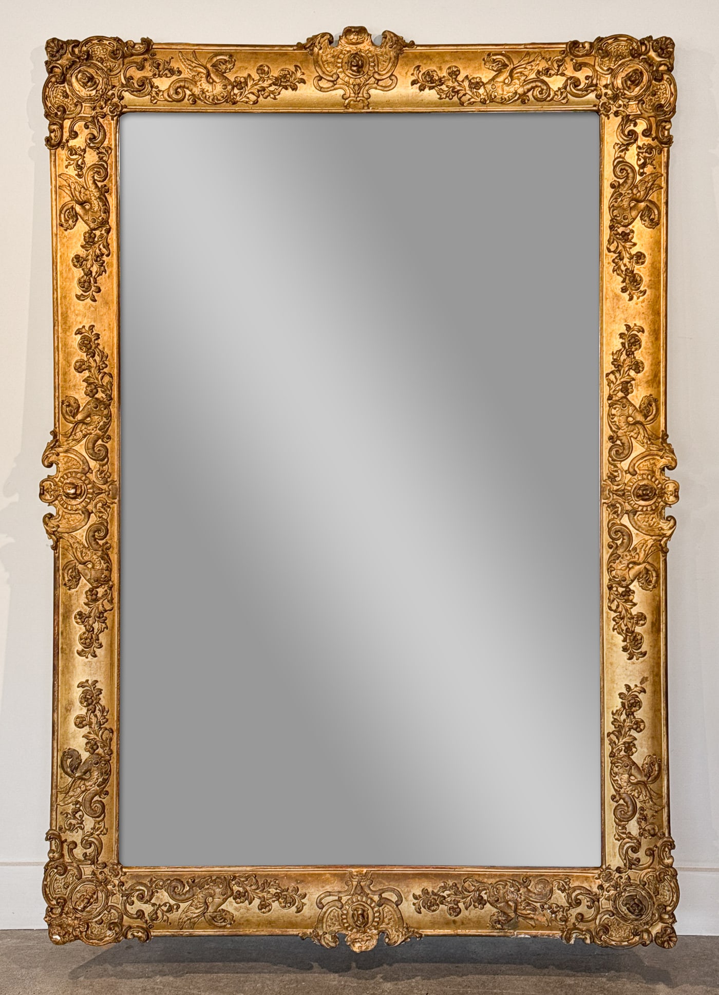 Large Renaissance Revival Giltwood Mirror (1 of 4)