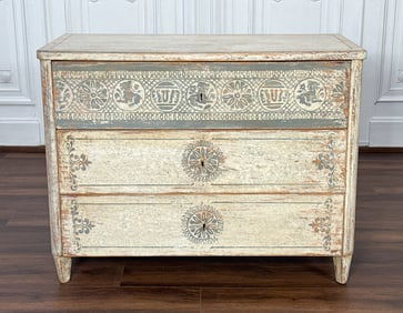 Italian Neoclassical Style Painted Commode